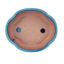 Bonsai cup and saucer Gr. 3 - blue - haitang/oval - model I5 - L 17cm - B 14cm - H 5,5cm