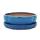 Bonsai-Schale mit Unterteller Gr. 3 - Blau - haitang/oval  - Modell I5 - L 17cm - B 14cm - H 5,5cm