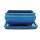 Bonsai cup and saucer Gr. 2 - blue - square - model G81 - L 14,5cm - B 11,3cm - H 6,6cm
