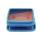 Bonsai-Schale mit Unterteller Gr. 2 - Blau - eckig - Modell G81 - L 14,5cm - B 11,3cm - H 6,6cm