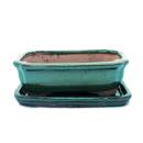 Bonsai cup and saucer Gr. 2 - Green Square - Model G12 -...
