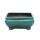 bol bonsaï avec soucoupe taille 2 - vert - angulaire - modèle g81 - l 14,5cm - b 11,3cm - h 6,6cm