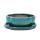 Bonsai cup and saucer Gr. 2 - green - haitang/oval - model I5 - L 14,5cm - B 12,5cm - H 5cm