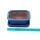 bol bonsaï avec soucoupe taille 1 - bleu - carré - modèle g13 - l 12cm - b 9,5cm - h 4,5 cm