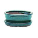 Bonsai cup and saucer Gr. 1 - green oval - model O7 - L...